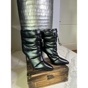 Steve Madden Quilted Stiletto Booties in Black